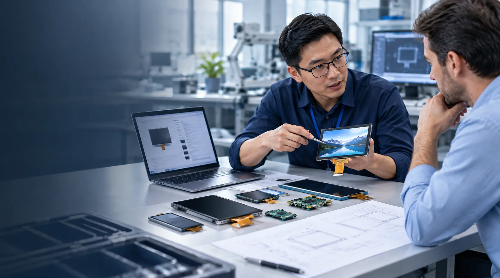 Industrial HMI application illustration